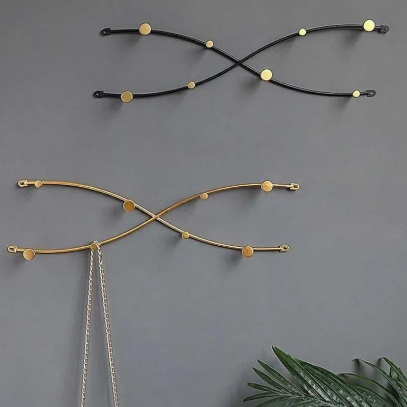 Wall Coat Rack – Iron 5-Hook Minimalist Clothes Hanger Wall Coat Rack Axl