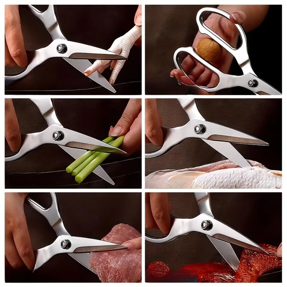 Heavy-Duty Kitchen Scissors & Peeler Set | Stainless Steel 2pc Kitchen Scissors Set Axl