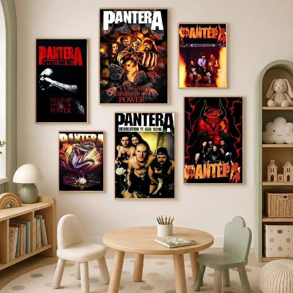 Pantera Band HD PVC Wall Art Poster – Self-Stick Waterproof Wall Art Poster Axl