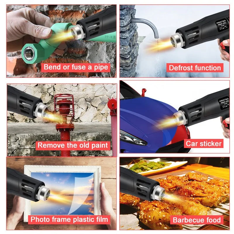 2000W Industrial Heat Gun – Adjustable Temperature Hot Air Gun Industrial Heat Gun Axl