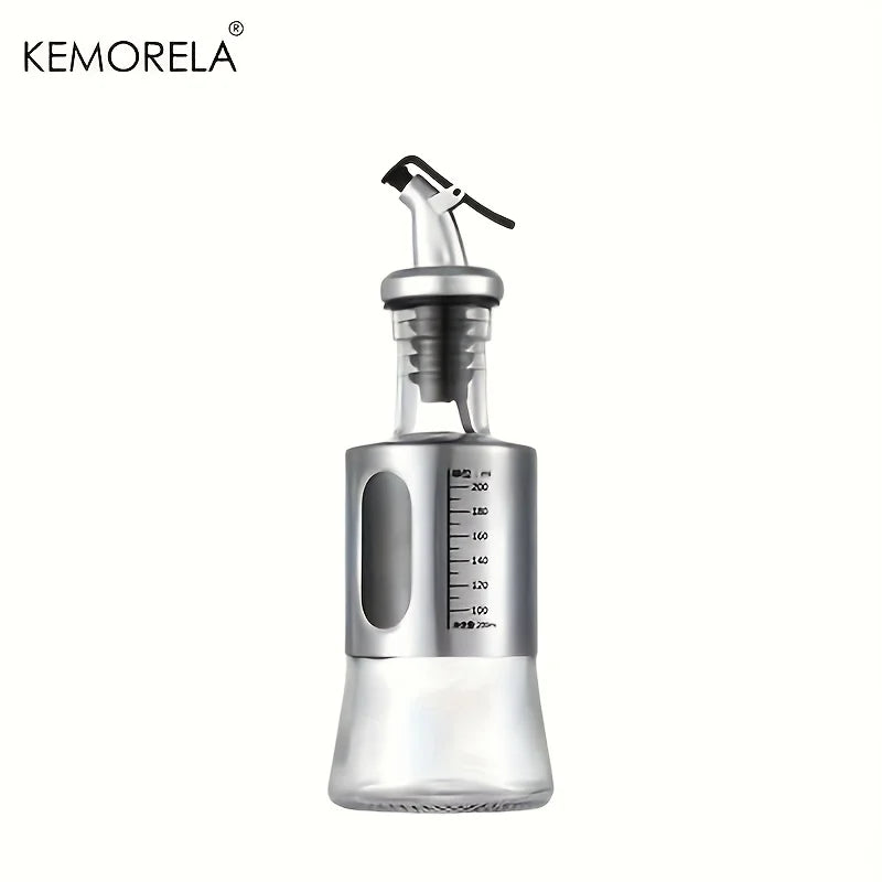KEMORELA Glass Olive Oil Dispenser Bottle with Switch & Scale Oil Dispenser Bottle Axl S