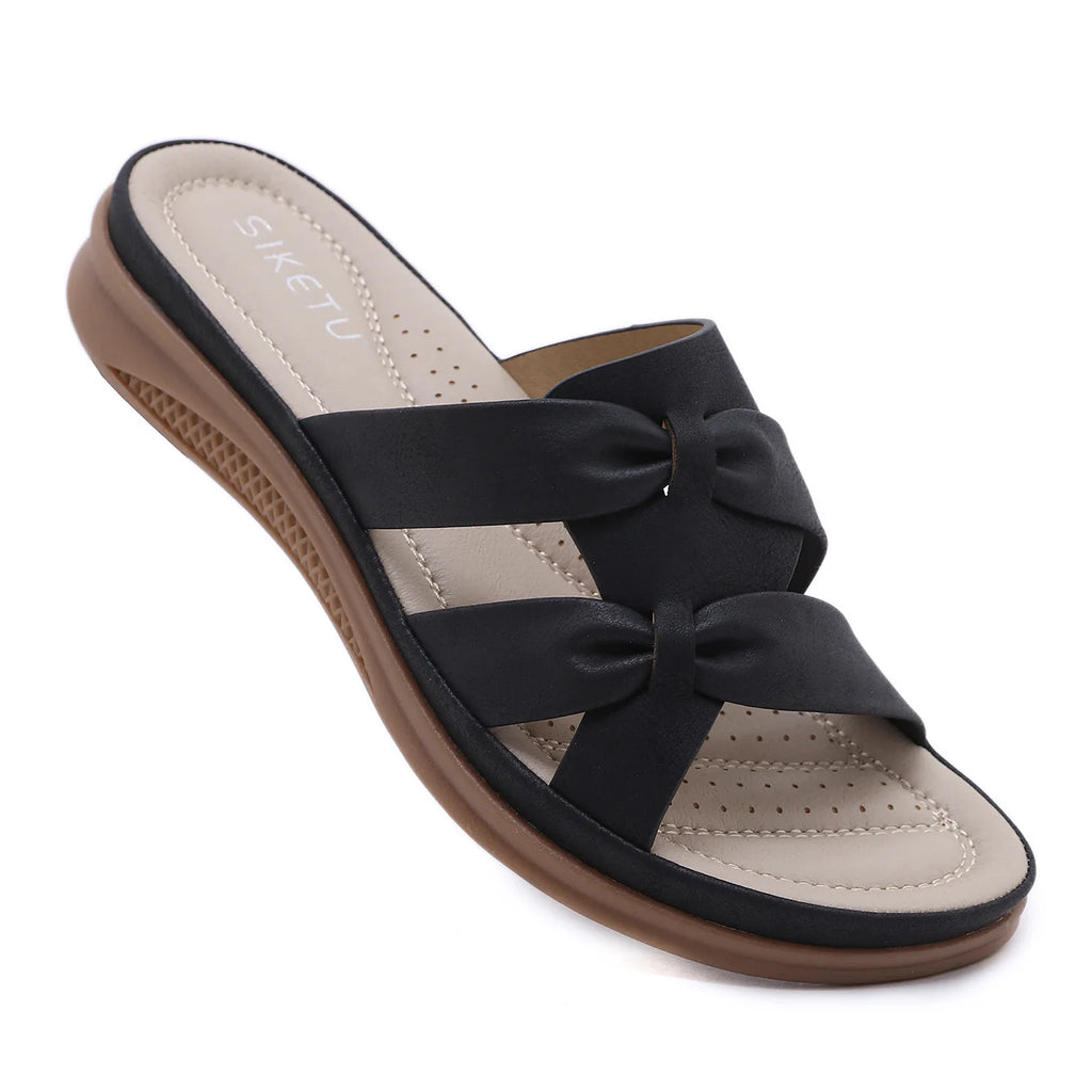 Women's Wedge Platform Beach Slides – Lightweight Summer Slippers Wedge Platform Slides Axl