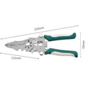 26-in-1 Foldable Wire Stripper Plier – Crimper & Cutter Tool Wire Stripper Plier Axl 210mm green