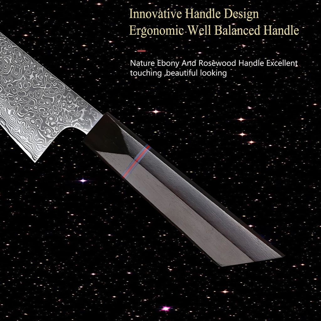 Honesuki Knife – 67-Layer Damascus Steel Boning & Slicing Knife Damascus Boning Knife Axl