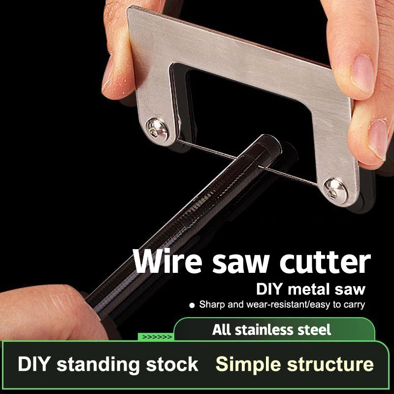 Stainless Steel Pocket Wire Saw – Mini Camping Hand Saw Pocket Wire Saw Axl 3pcs