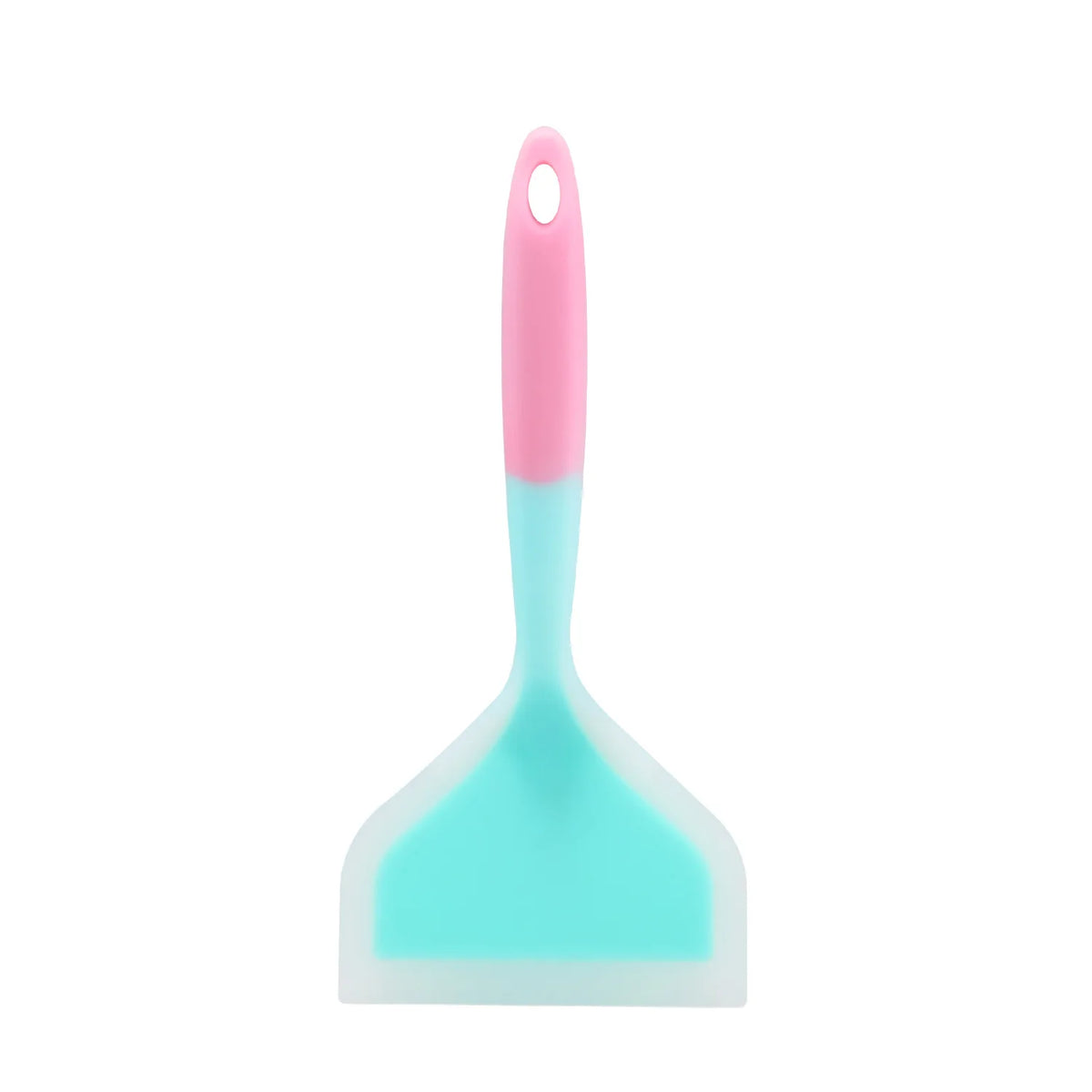 Wide Silicone Non-Stick Spatula – Kitchen Scraper Cooking Tool Silicone Spatula Axl Pink and blue
