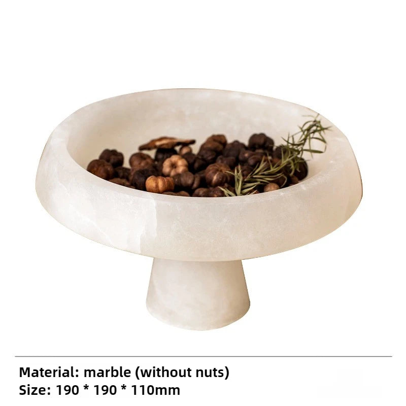 Marble Decorative Fruit Tray – Modern Home Décor Bowl Decorative Marble Tray Axl Style A