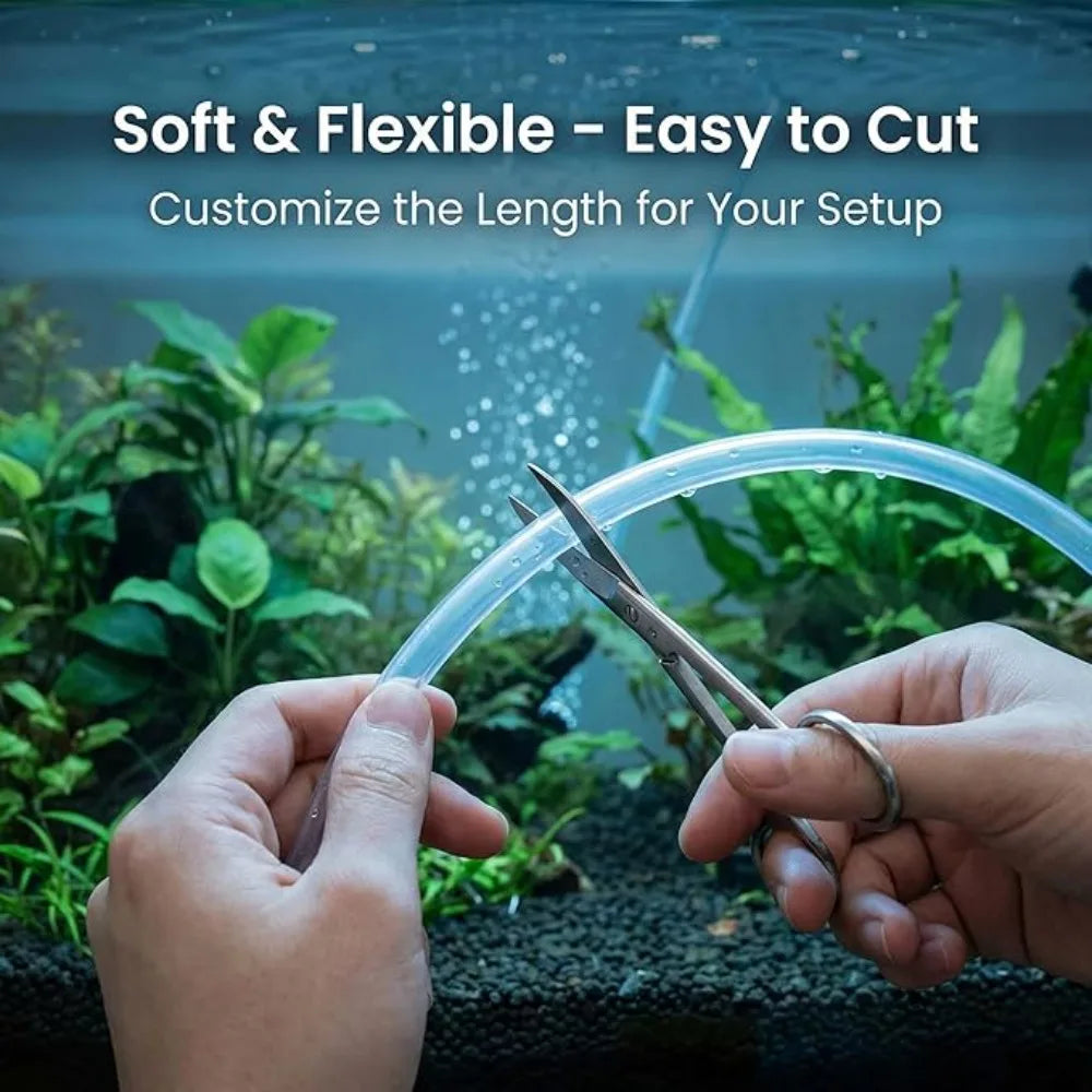 Aquarium Silicone Air Hose 4x6mm – 3m & 10m Fish Tank Tubing Aquarium Air Tubing Axl