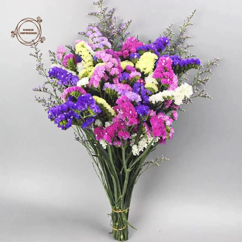 Dried Forget-Me-Not & Limonium Bouquet – Boho Wedding Décor Dried Flower Bouquet Axl