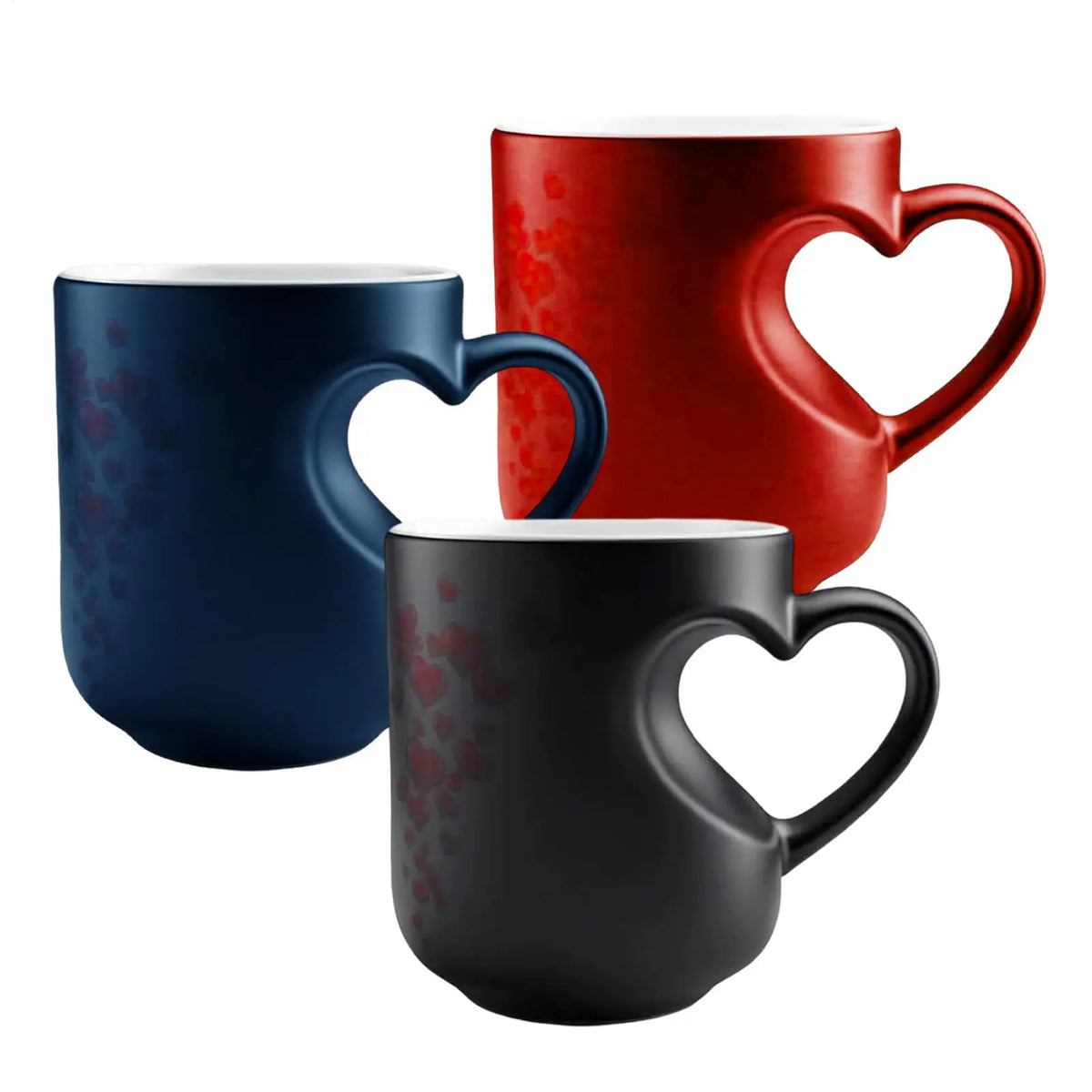 Heart Shape Color Changing Coffee Mug 325ml – Magic Mug Gift Color Changing Mug Axl
