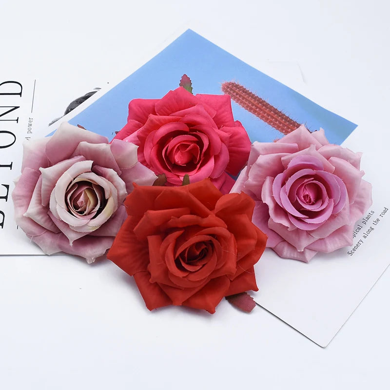 Silk Rose Artificial Flowers 20/40 Pcs – Wedding & Home Décor Artificial Silk Flowers Axl