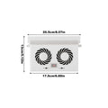 Solar Powered Car Window Fan – Dual-Head Cooling Ventilator Solar Car Fan Axl White