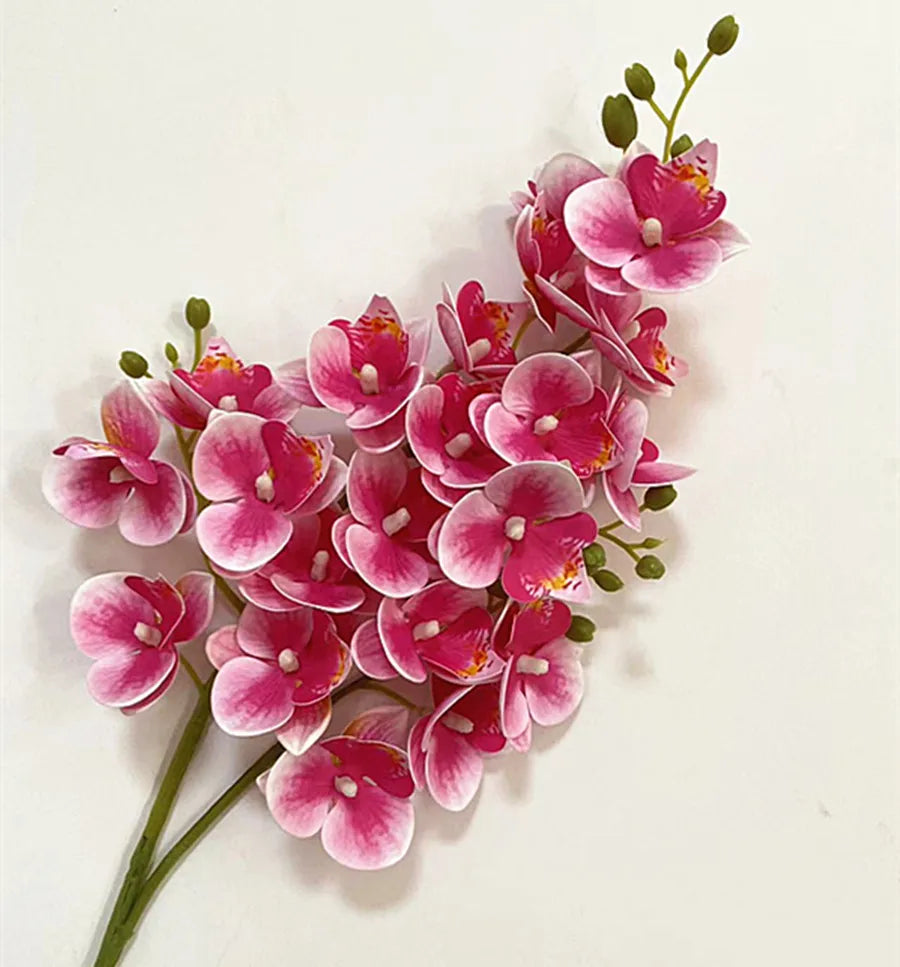 Real Touch Artificial Orchid – 21-Head Mini Phalaenopsis Branch Artificial Flower Branch Axl 15