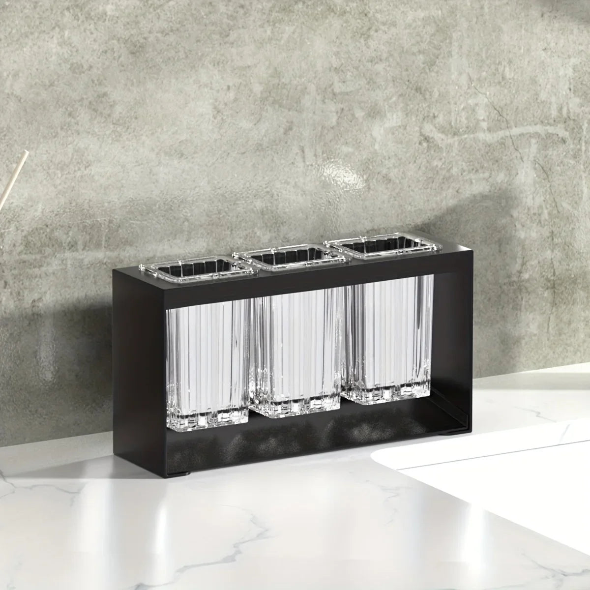 Bathroom Toothbrush & Toothpaste Holder with Drainage Toothbrush Holder Axl