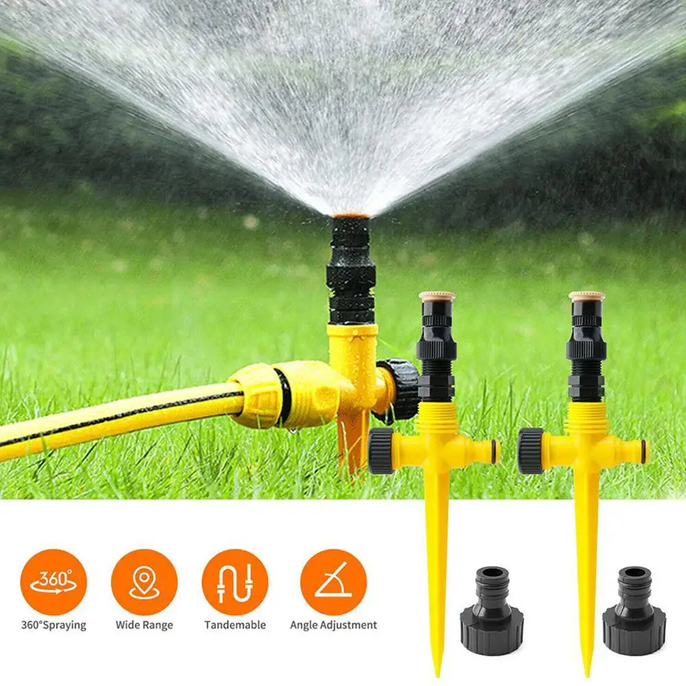 360° Garden Sprinkler with Ground Spike | Lawn Irrigation Garden Sprinkler Axl