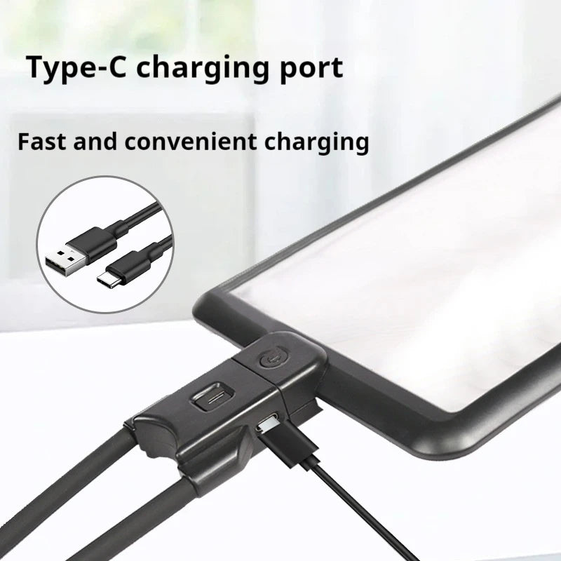 Hands-Free Neck Magnifier with LED Light & USB Charging Neck Magnifying Glass Axl