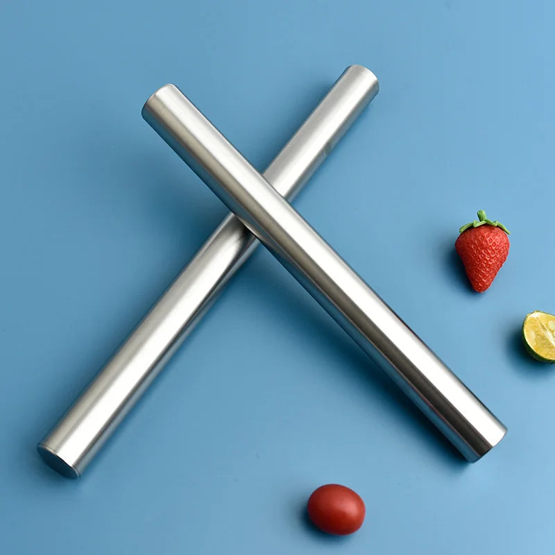 Stainless Steel Non-Stick Rolling Pin 20/25/30cm | Embossed Rolling Pin Axl