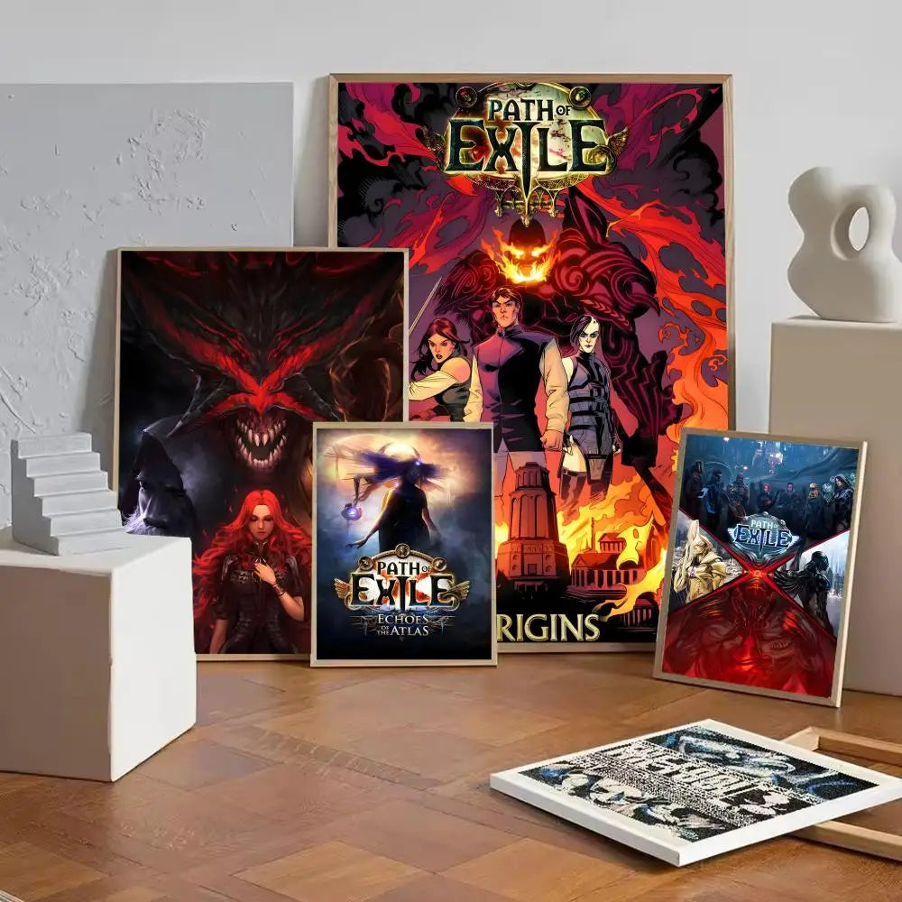 Path of Exile Game Poster – Removable Wall Sticker Art Decal Gaming Wall Decal Axl