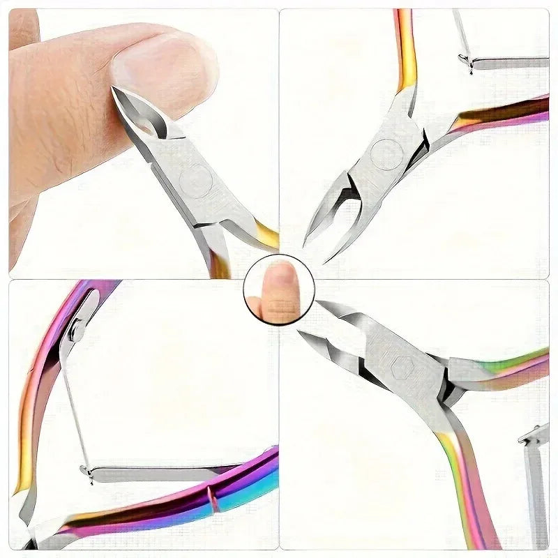 Stainless Steel Cuticle Clipper & Trimmer – Sharp Pedicure Tool Cuticle Clipper Axl