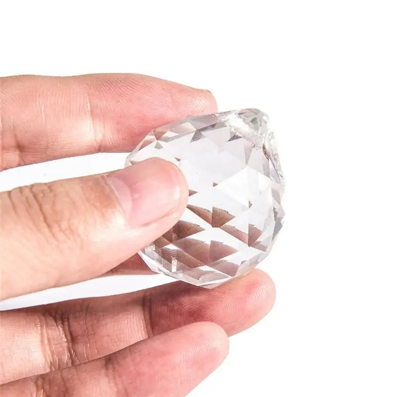 10 Pcs Clear Crystal Ball Chandelier Prism Drop Pendants 20mm Crystal Chandelier Pendants Axl