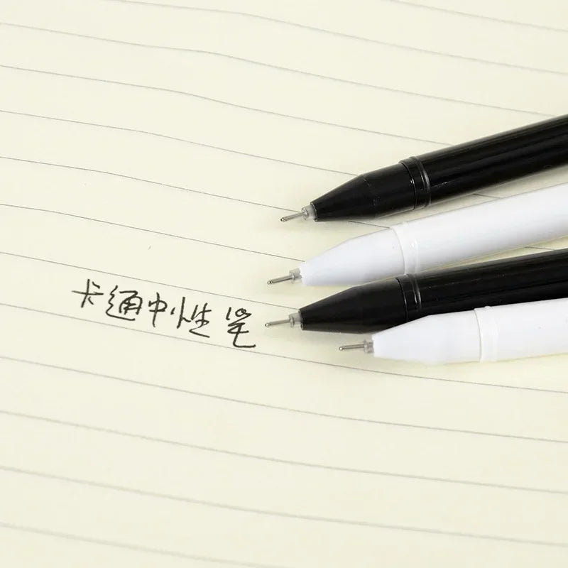 5-Pack Kawaii Cat Gel Pens 0.5mm Black Ink | Cute Writing Pens Kawaii Gel Pen Set Axl