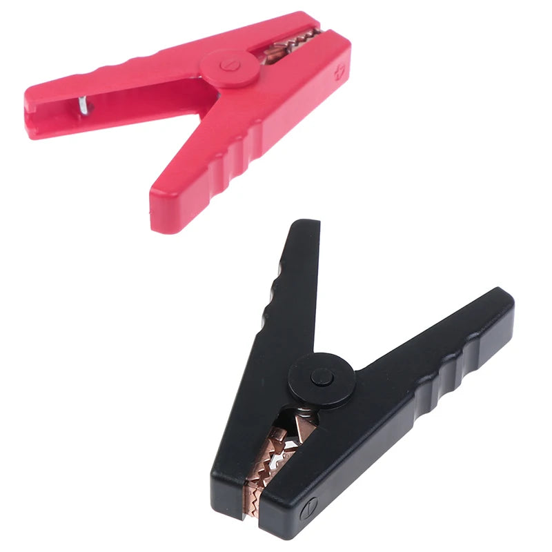 2Pcs 100A Alligator Clips – Insulated Car Battery Charger Clamps Battery Charger Clamps Axl