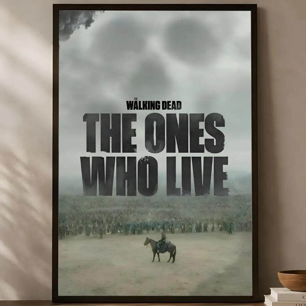 Walking Dead Self-Stick HD PVC Wall Poster – Waterproof Decor Wall Art Poster Axl White14 15X20cmNoframe