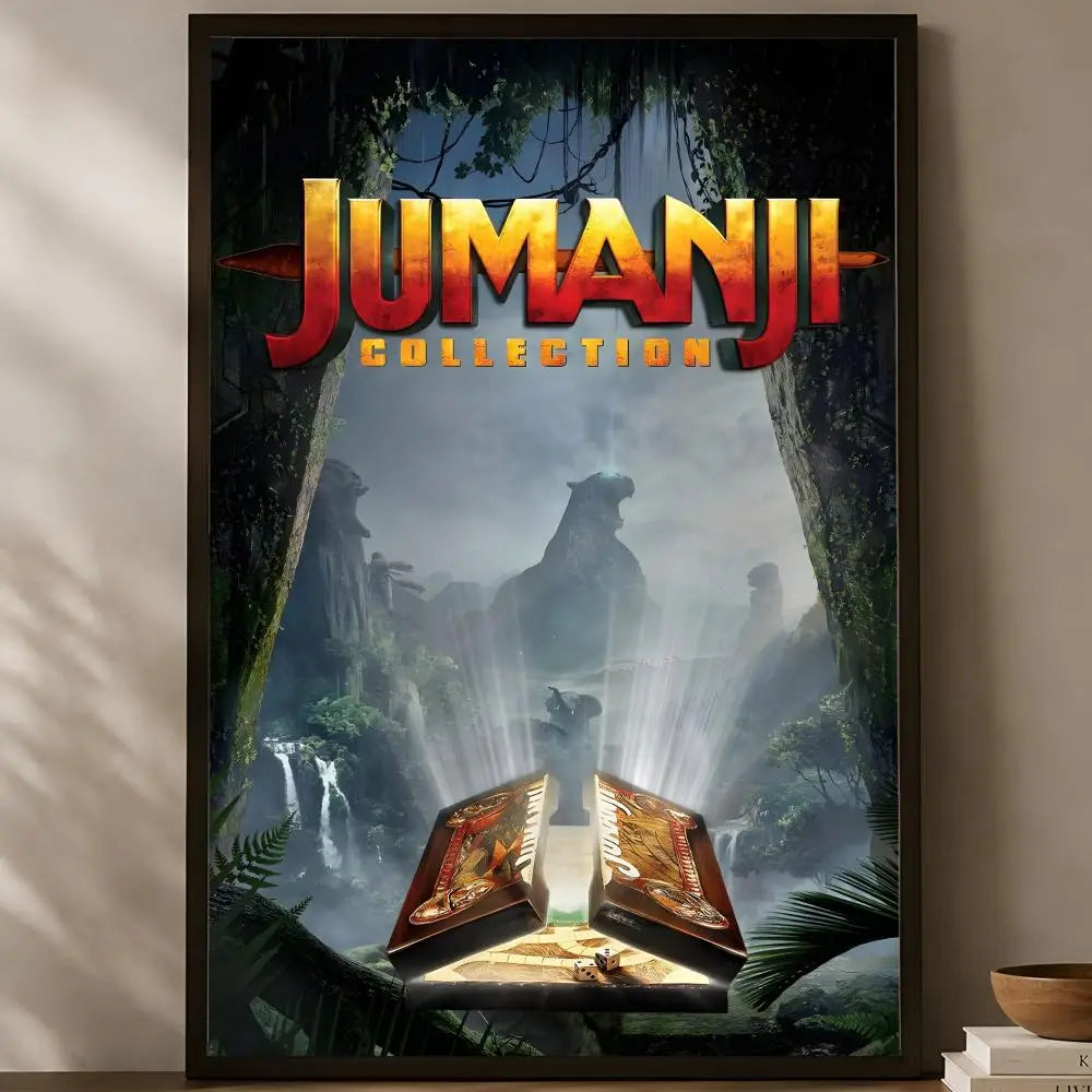 Jumanji Movie Poster Self-Stick HD PVC Waterproof Wall Art Movie Wall Poster Axl White06 30X40cmNoframe