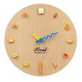Modern Silent Wall Clock – 25cm Wood Grain Acrylic Round Silent Wall Clock Axl Diameter 25cm