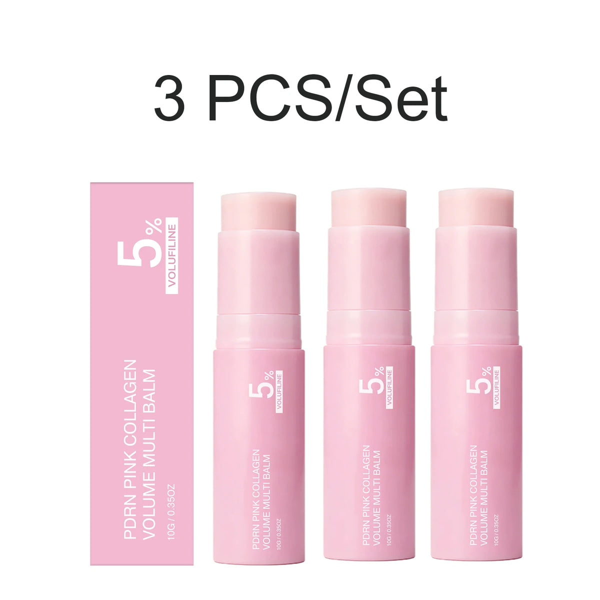 PDRN Collagen Ampoule & Plumping Balm Set – Hydrating Skincare Skincare Ampoule Set Axl Balm 3PCS