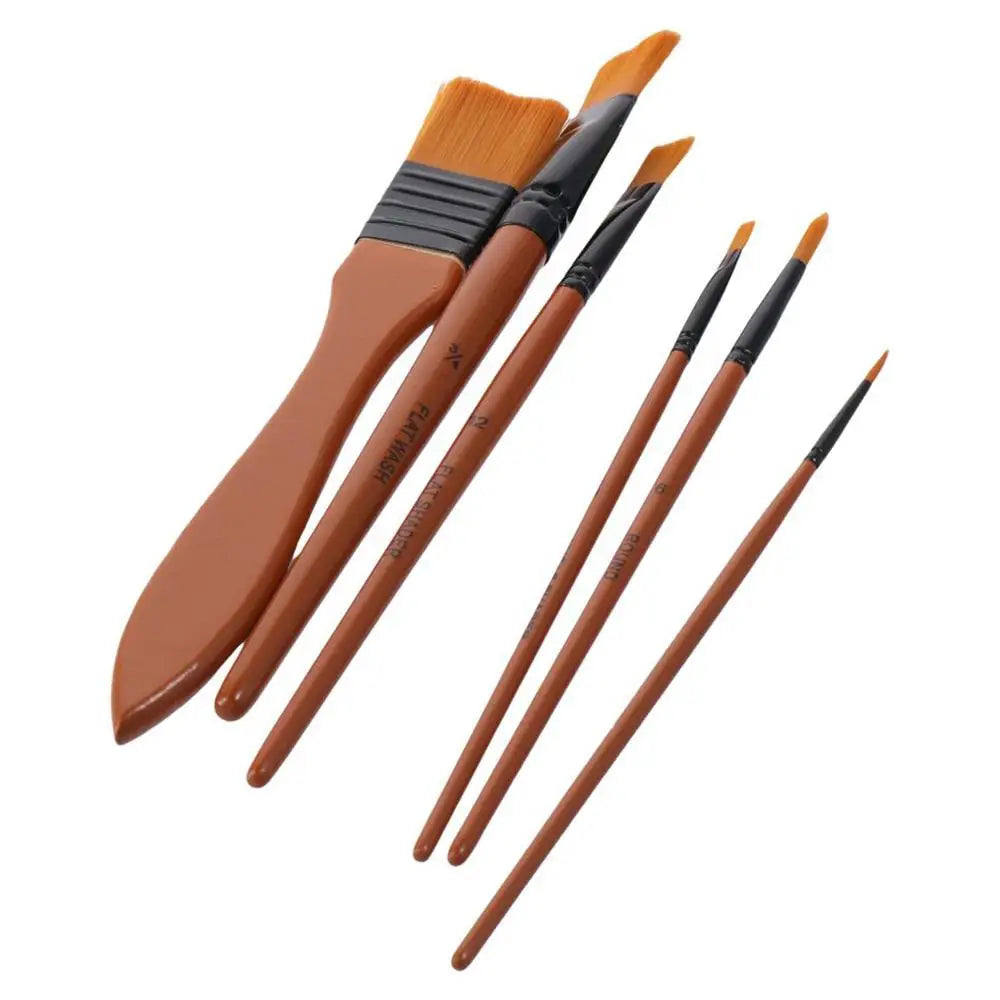 15-Piece Paint Brush Set with Spatula & Case | Acrylic & Oil Paint Brush Set Axl
