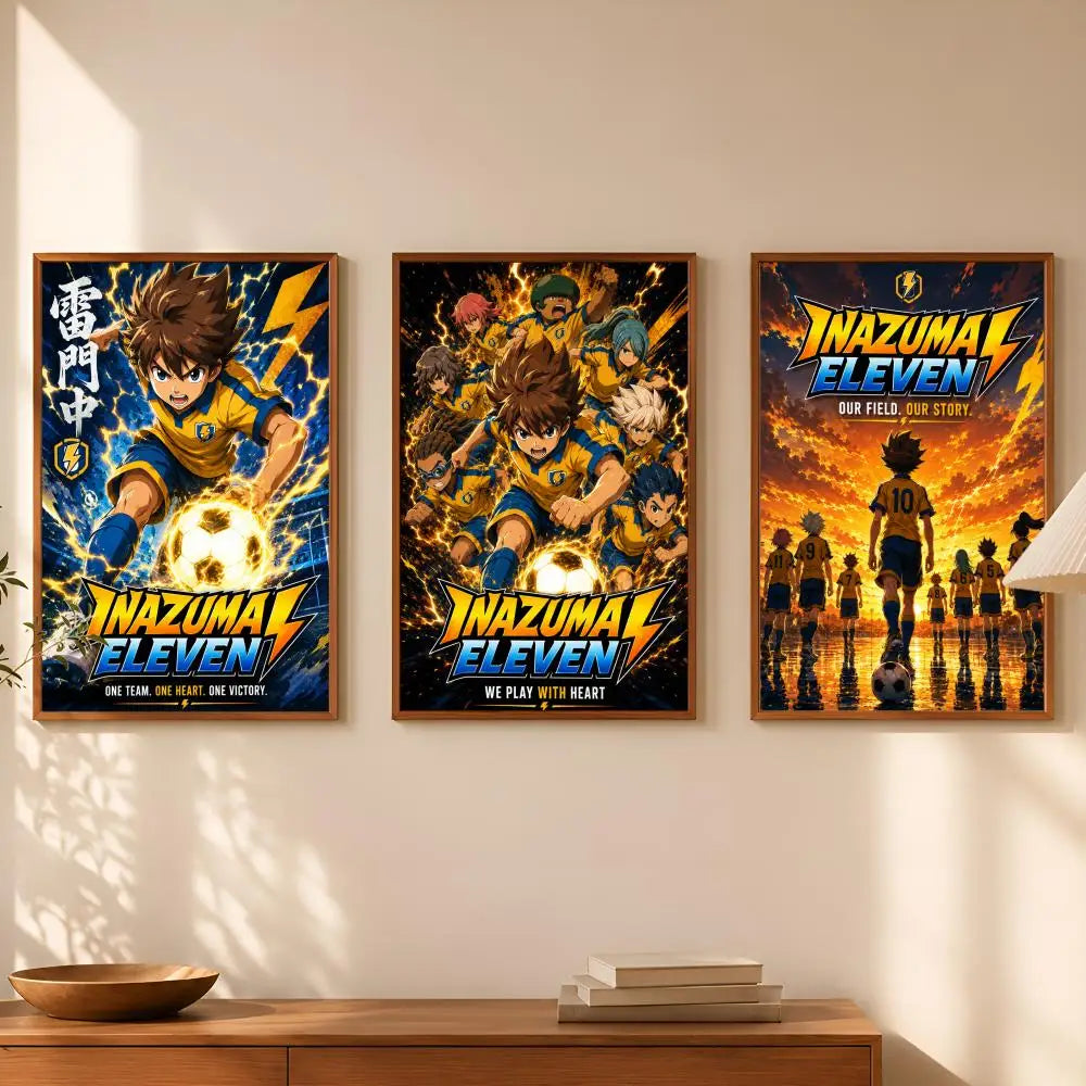 Inazuma Eleven Anime HD PVC Self-Stick Wall Poster | Waterproof Anime Wall Poster Axl