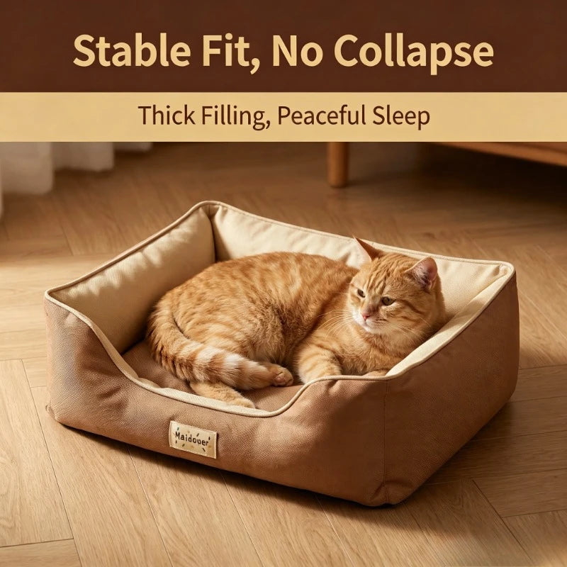 KEMORELA All-Season Pet Bed for Cats & Dogs | Cozy Mat Pet Nesting Bed Axl