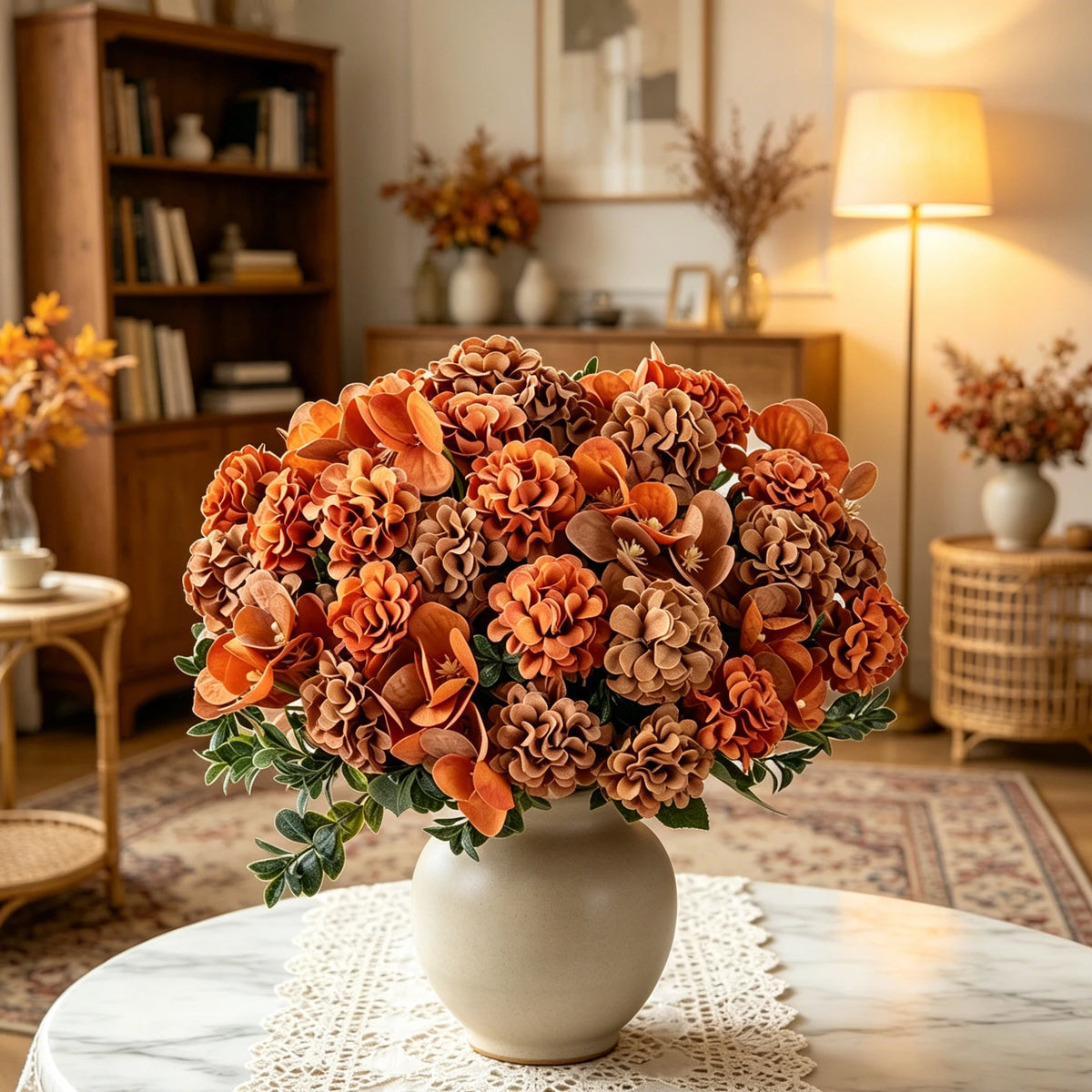 Silk Hydrangea Artificial Flower Bouquet | Wedding & Home Decor Artificial Flower Bouquet Axl
