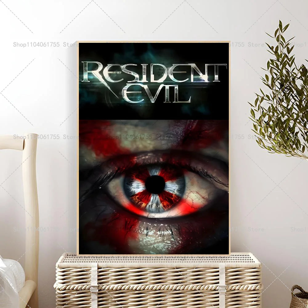 Resident Evil Classic Game Poster – Waterproof Self-Adhesive Wall Art Wall Art Poster Axl z10 21x30cm No Frame