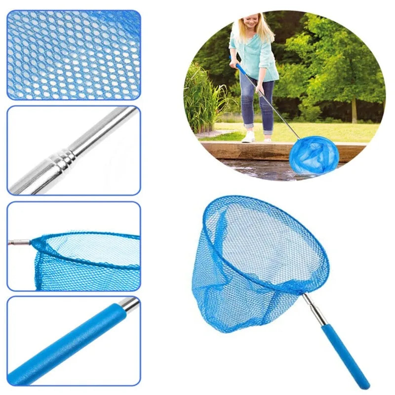 Telescopic Pool Skimmer Net – Leaf & Debris Cleaning Net Pool Skimmer Net Axl