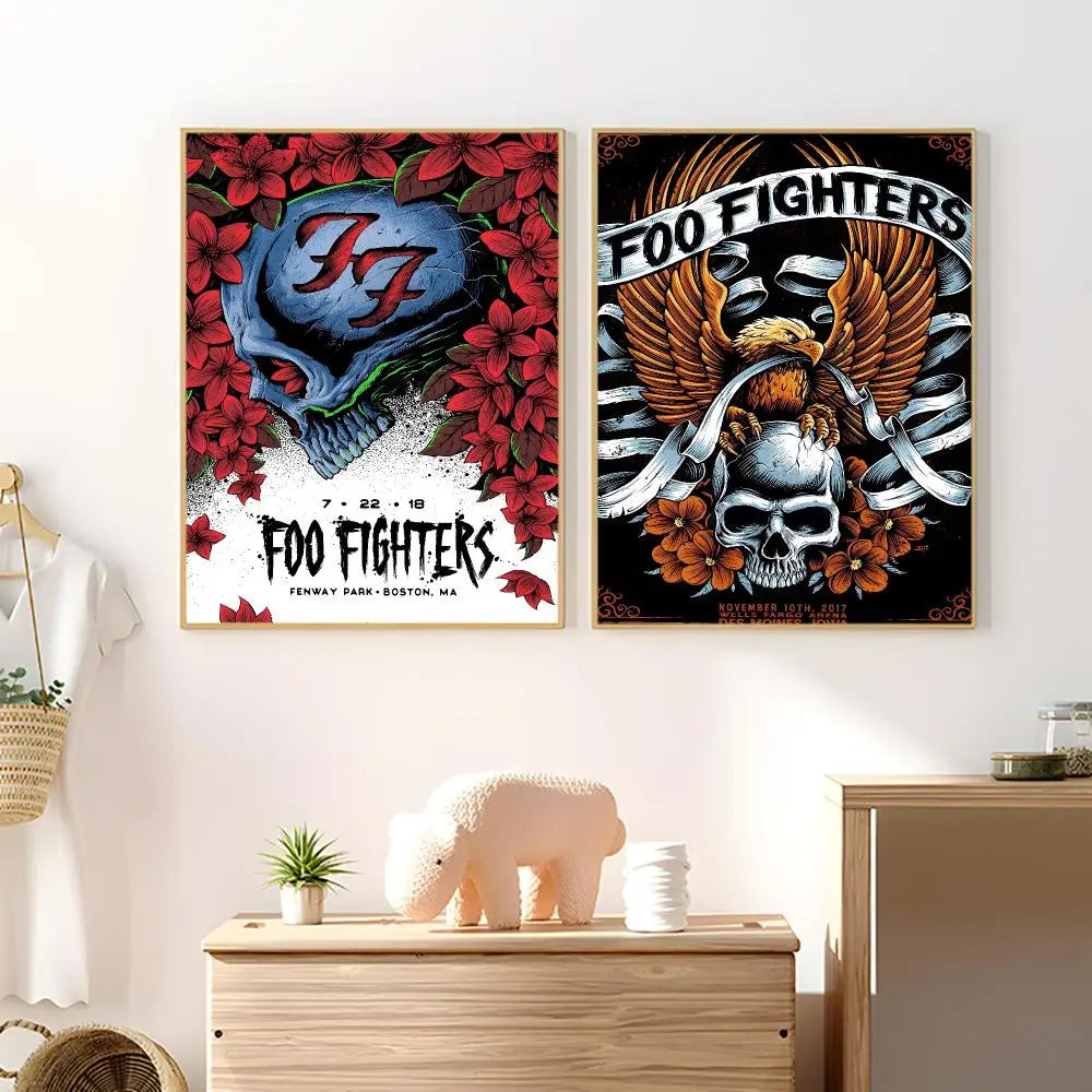 Foo Fighters Waterproof PVC Poster Stickers – Wall & Home Décor Poster Stickers Axl