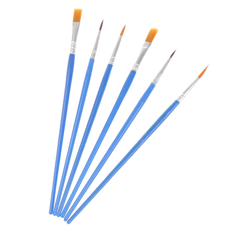 50-Piece Flat Paint Brushes – Nylon Hair Detail Brush Set Paint Brush Set Axl