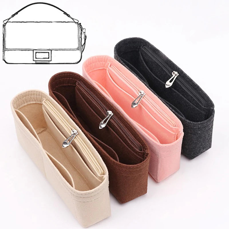 Felt Bag Organizer Insert – Multi-Pocket Handbag Liner Bag Organizer Insert Axl