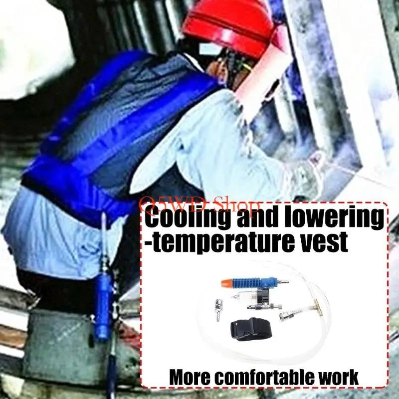 Vortex Air Compressor Cooling Vest for Construction & Workshop Cooling Work Vest Axl