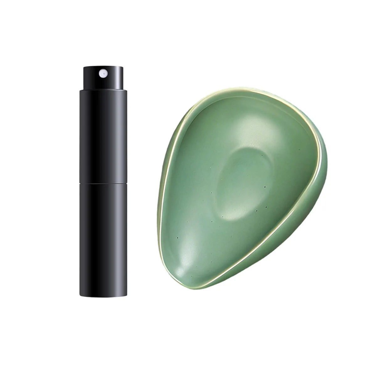 Coffee Bean Dosing Cup & RDT Spray Bottle Set | Ceramic Kit Coffee Dosing Kit Axl green