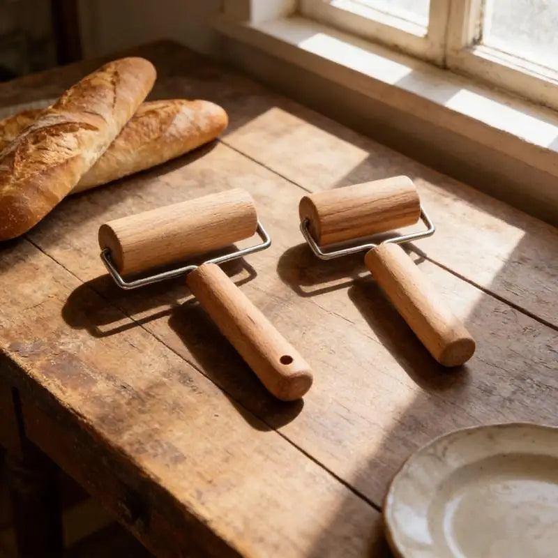 Wooden Rolling Pin – Double Head Dough Roller for Pizza & Pastry Wooden Rolling Pin Axl