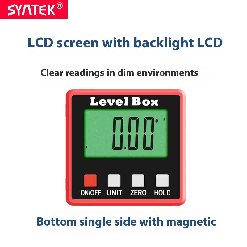 Digital Angle Meter – 360° Tilt Level Box & Precision Ruler Digital Angle Meter Axl