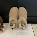 Women's Retro Faux Suede Fur-Lined Slip-On Flats | Winter Shoes Women's Slip-On Flats Axl green 39