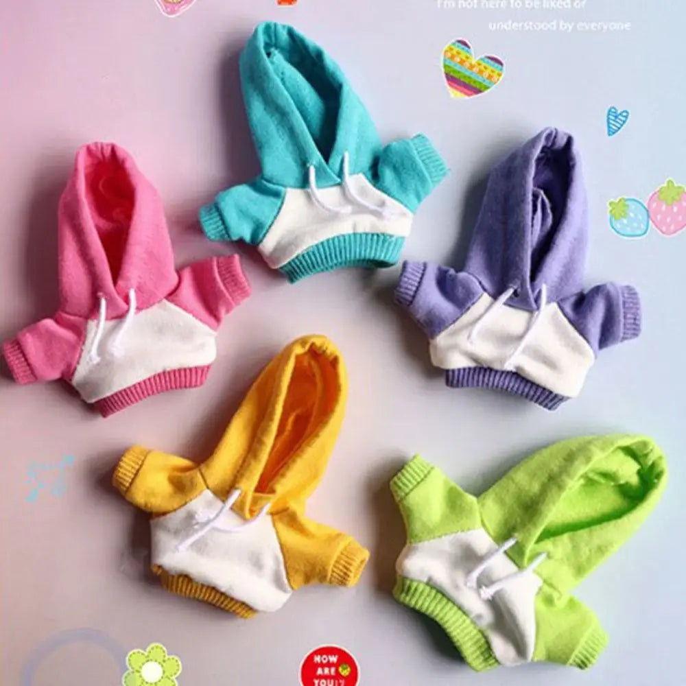 Handmade Hoodie for 10cm Cotton Dolls – Sweatshirt Outfit Doll Clothing Axl