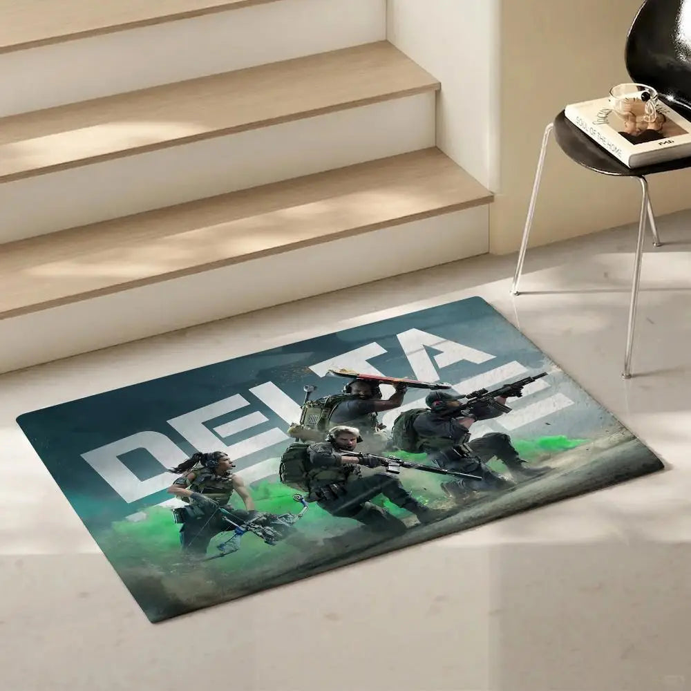 Delta Force Flannel Floor Mat – Non-Slip Soft Indoor Rug Flannel Floor Mat Axl