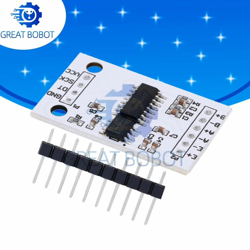 HX711 24-Bit ADC Module TL431 Reference Dual Load Cell Arduino ADC Sensor Module Axl 1PC
