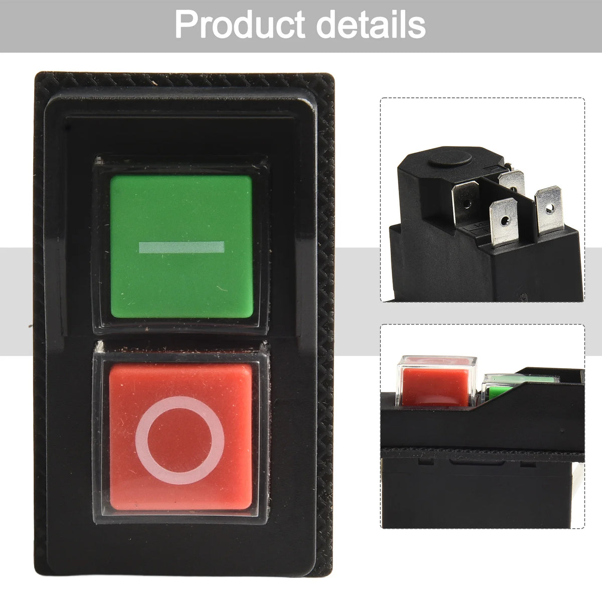 KJD17 5-Pin Pushbutton Electromagnetic Switch 120V 16A Electromagnetic Switch Axl