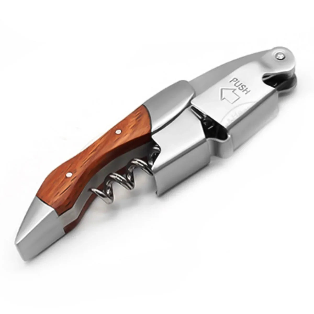 Leeseph Double Hinged Wine Opener – Stainless Steel Corkscrew Wine Corkscrew Opener Axl A