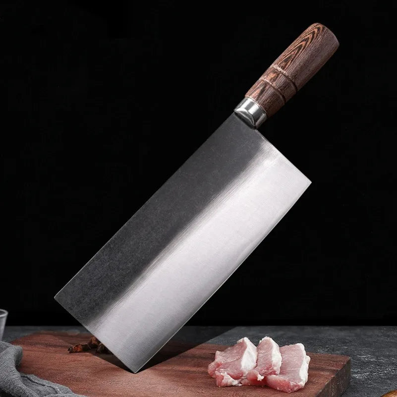 InLeung Chinese Cleaver – Stainless Steel Multi-Purpose Chef Knife Kitchen Cleaver Knife Axl
